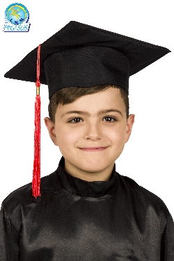 CAPPELLO LAUREA NERO BAMBINO